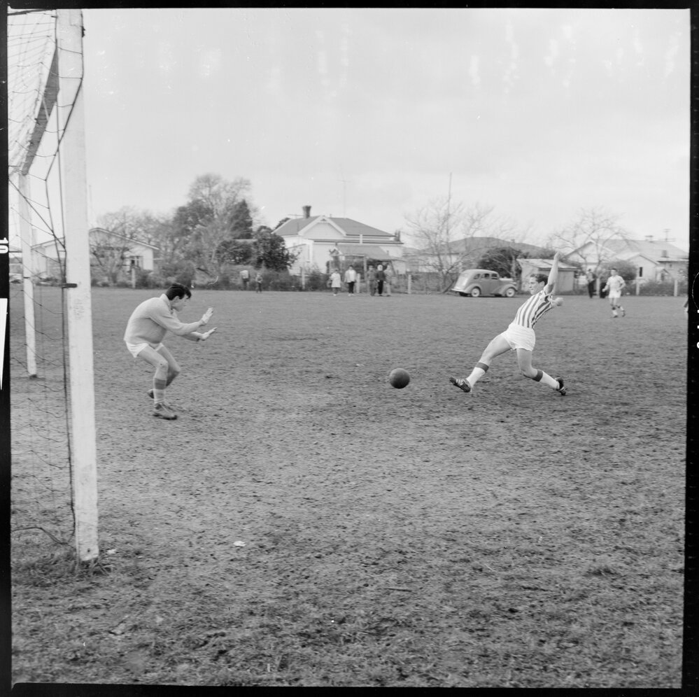 Soccer. Greerton Rovers versus Edgecumbe. Gary Webber. Alex McKenzie ...