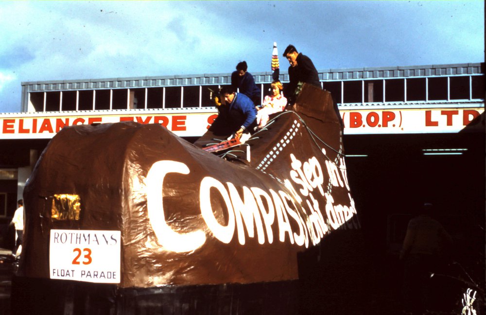 Compass at Orange Festival Parade