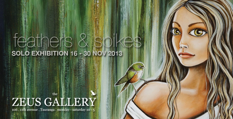 Mandy William's new works will be on show at Feathers and Spikes 2013