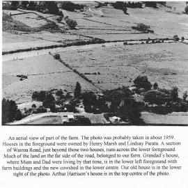 Aerial view of Perston Farm c. 1959