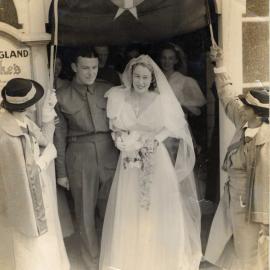 Wedding of Kenneth Fraser and Ynys Wallis (c. 1940)