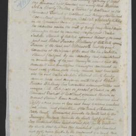 Deed regarding the will of George Vessey Stewart Jnr, 28 Aug 1893