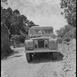 Driving up Mount Maunganui  