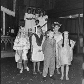 Children singing carols for pageant