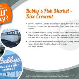 Fact Sheet: Bobby's Fish Market - Dive Crescent