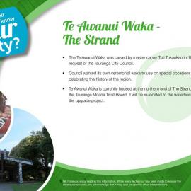 Fact Sheet: Te Awanui Waka - The Strand