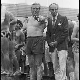 Mayor Owens - harbour swim