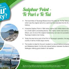 Fact Sheet: Sulphur Point - Te Pari o Te Tai