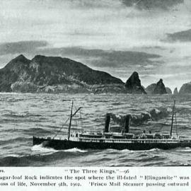 Sugar-load rock and the Elingamite