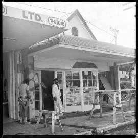 Work on the new Katikati branch of the Bay of Plenty Savings Bank, due to open 1 May 1978.