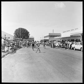 Te Puke charity relay Start-Finish line.