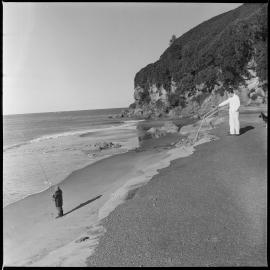 Erosion at Bowentown ocean beach.