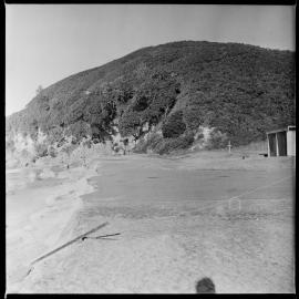 Erosion at Bowentown ocean beach.