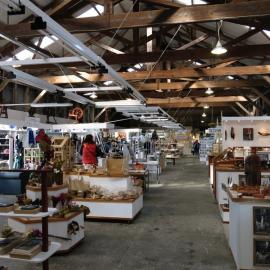 Dive Crescent.  Internal view of Arts Market @ The Cargo Shed