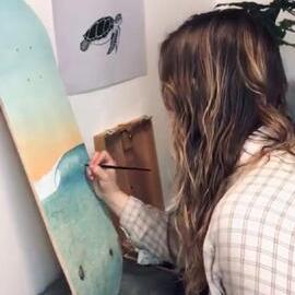 Rose Petal Newman at work