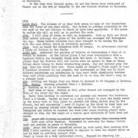 Reverend Brown rough copy journal transcripts: 1835 March 21 - 1836 October 27