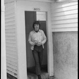 Man entering Boy's toilets