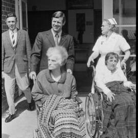 New wheelchairs - M. McLennan and R. McCracken