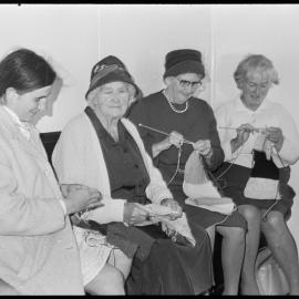 Waiting room knitters
