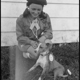 Denise Gainsfort and dog "Buffy"