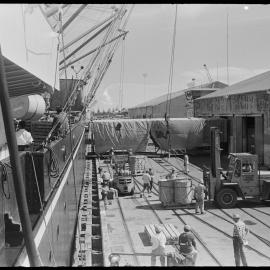 Canvas "tunnel" at Mount Wharf