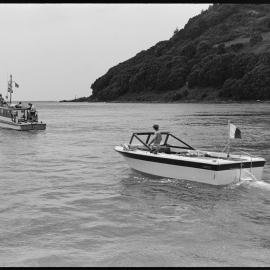 Harbour Board launch, Reo and a jet boat