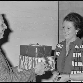 Retirement of Mr T. R. Muir with Mrs Brown