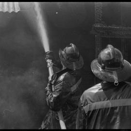 Firefighters at Chevron Guest House fire