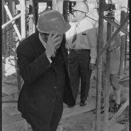 MP's visit construction site