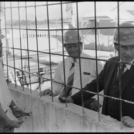 MP's visit construction site