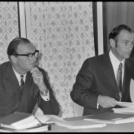 Men in suits at meeting