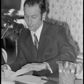 Men in suits at meeting