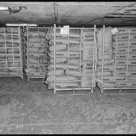 Pallets being loaded on ship