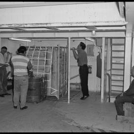 Pallets being loaded on ship