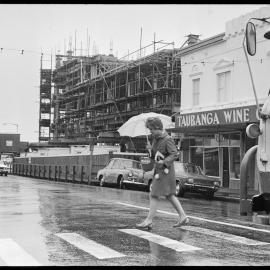 Pedestrian crossing the road