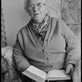 Mrs Dickson with her long lost book