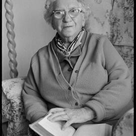 Mrs Dickson with her long lost book