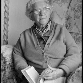 Mrs Dickson with her long lost book