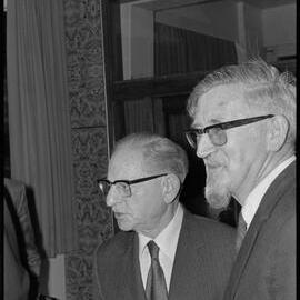 Sir Dove-Myer Robinson with guest