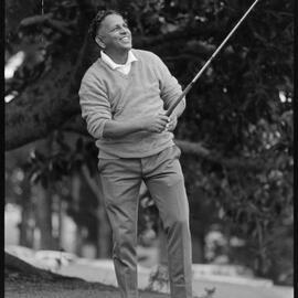 Visiting Fijian golfer, Rangi Reddi, Tauranga Golf Course