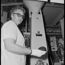 Staff at Pye Manufacturing Division, Paeroa 