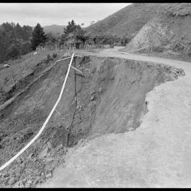 Road slip at Welcome Bay