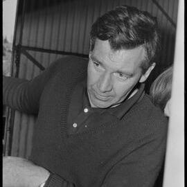 Man visiting Mr B. Nicholson's business