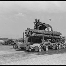 Loggin truck at Pilot Bay