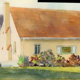 Four Winds Farm, Ōtūmoetai watercolour 1930s