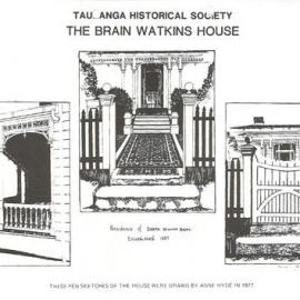 Flyer and article for Brain Watkins House c. 1989
