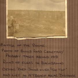 Photo of Cedric's grave location