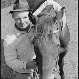 Jim King with  his galloper