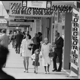 Shoppers along Devonport Road