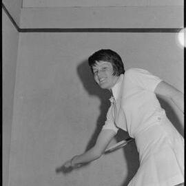 Jacqui James at squash